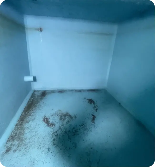 Operativos realizan un mantenimiento a cisterna durante el lavado de tinacos y cisternas en CDMX y EDOMEX